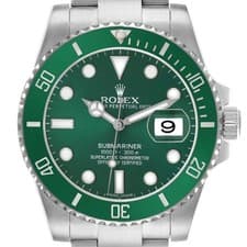 Rolex Submariner Steel Hulk Green Dial Bezel Mens Watch 116610 116610LV
