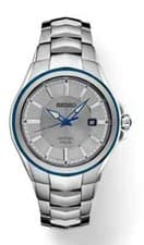 Seiko Coutura solar men Watch stainless steel silver dial SNE565
