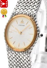 🎦Vintage! [Near MINT] SEIKO CREDOR 1271-0060 18KT Bezel Qz Women's Watch JAPAN