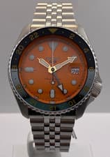 Seiko 5 Sports GMT 'Mikan Orange' SKX Re-Interpretation Men's Watch SSK005K1