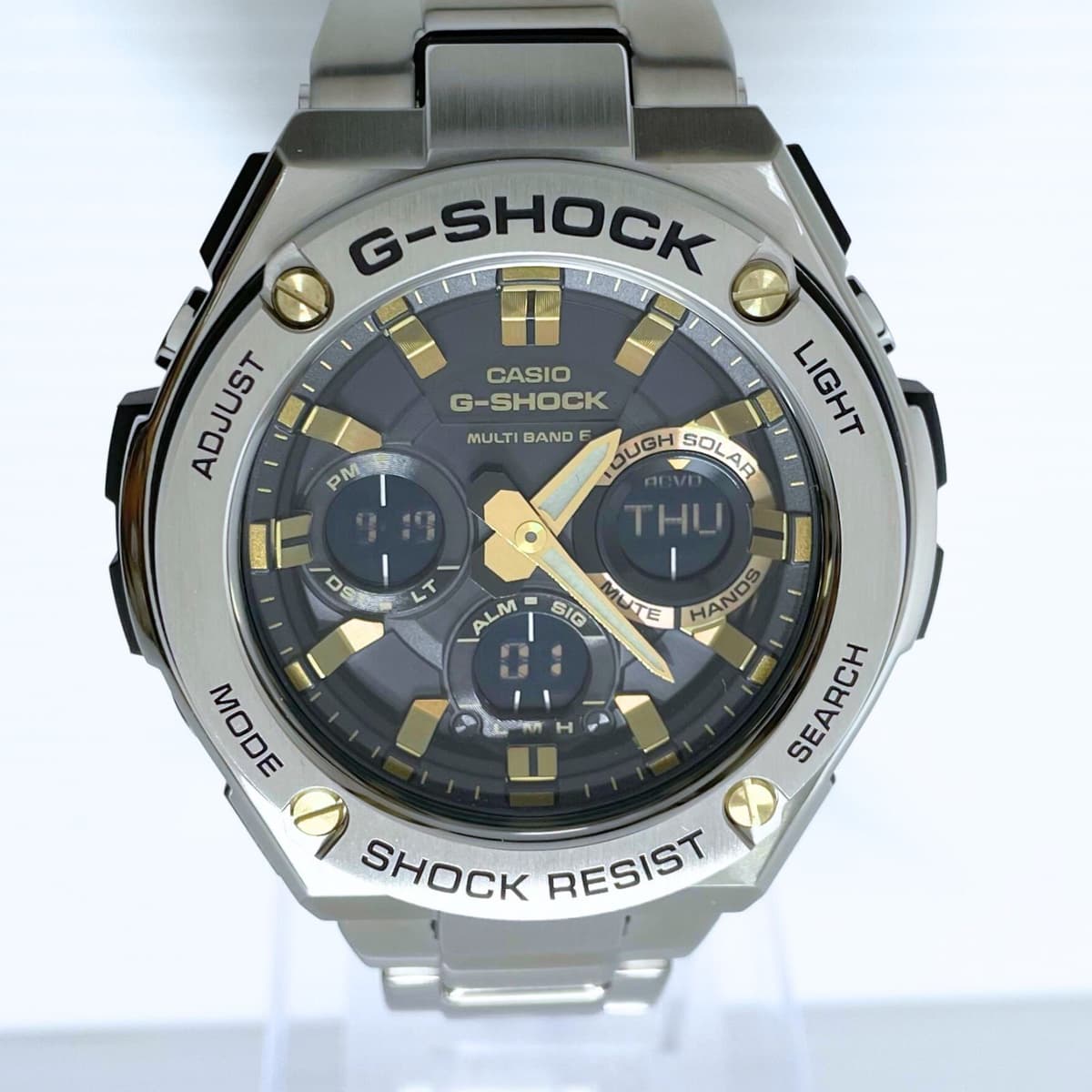 CASIO G-SHOCK G-STEEL GST-W110D-1A9JF Black Solar Radio Men's Watch Japan