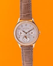 Patek Philippe Perpetual Calendar 35mm 7140R Rose Gold Diamond Silver Dial 2023