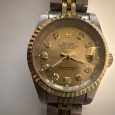 Rolex Datejust Champagne Dial Diamond Markers Two-Tone Jubilee Bracelet Watch