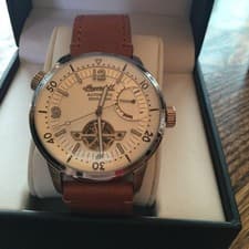 INGERSOLL ORLEANS WATCH 107802 46MM MEN 37 JEWELS AUTOMATIC NEW GR8 LEATHER BAND