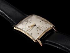 Vintage Hamilton Solid 14k Gold Watch Square RARE Pabst Brewing 25mm 1950's