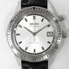 SEIKO 5717-8990 One-Push Chronograph Hand-Winding Watch 37mm Vintage Japan