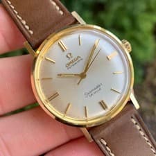 1967 Omega Seamaster DeVille 14K Solid Gold Automatic Watch - Box & Papers