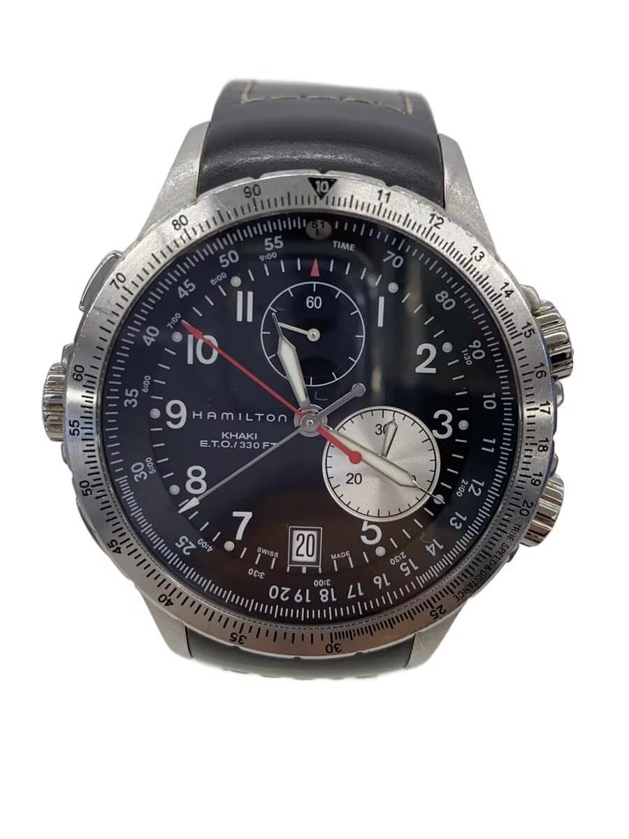 HAMILTON Quartz Watch Analog Leather BLK H776121