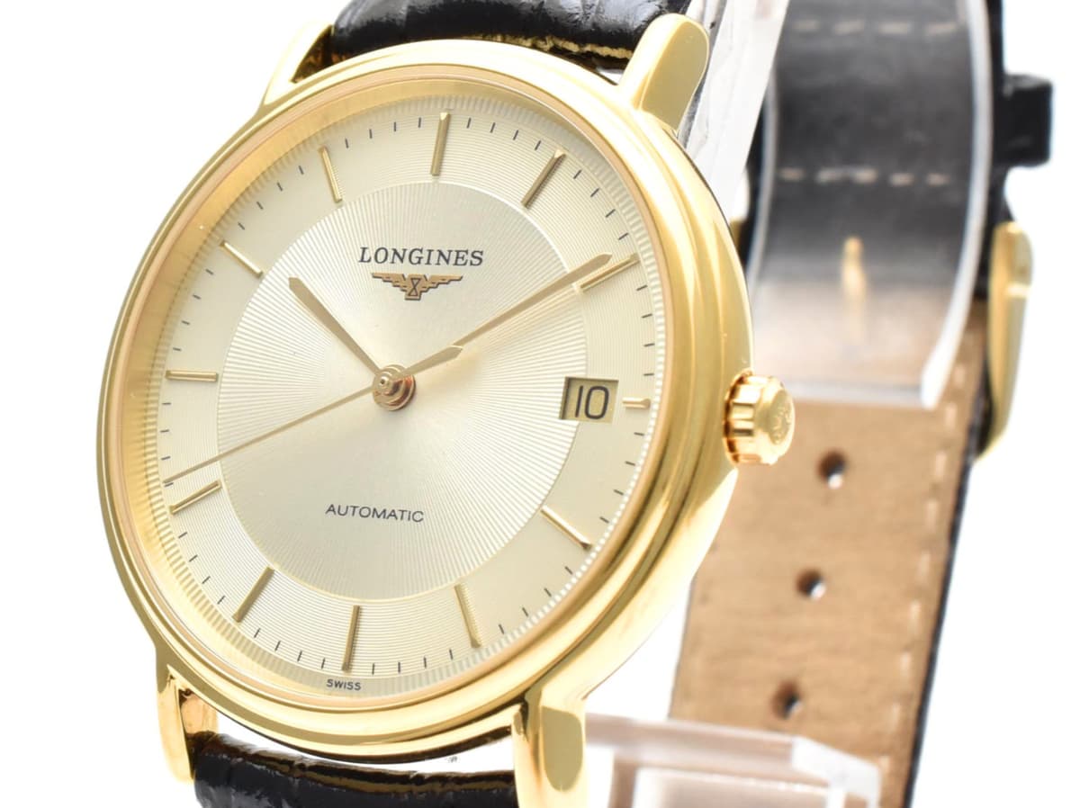 ▶️ [N MINT] Longines Grand Classic L4.721.2 Gold Dial Date Automatic Men's Watch