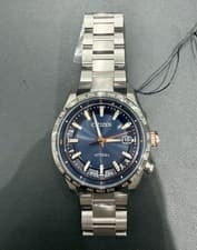 Citizen ATTESA CB0287-68L Eco-Drive Radio Titanium Blue Dial Japan Watch