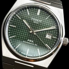 Genuine Tissot PRX Powermatic 80 Green Dial 40mm Stainless Steel Watch