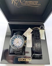 Seiko Astron SBXA100 Hattori Kintaro Limited Edition Watch Black Gold Only 5000