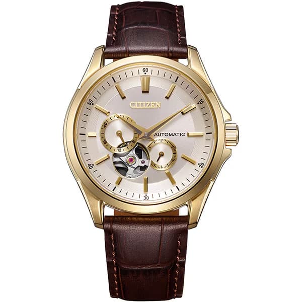 CITIZEN NP1013-02P Open Heart Automatic Men's Watch Leather Band