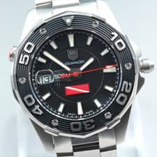 TAG Heuer Aquaracer WAJ211A Date St.Steel 500M Black Dial Automatic Men's Watch