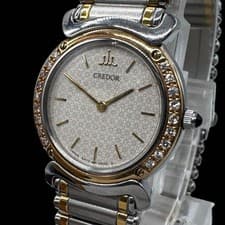 Seiko Credor 18KT SS Women's 5A70-0210 Quartz Working