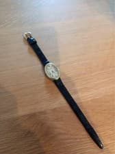 Universal Geneve Baignoire Gold Dial Sapphire Crystal Watch Working