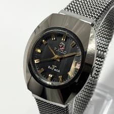 RADO Balboa Men's Watch Black Dial Automatic Winding Rare Design Used