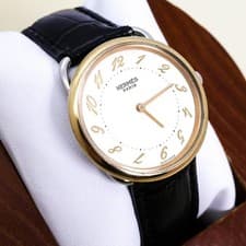 HERMES Men's wristwatch Battery replaced Quartz