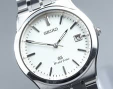 New Batt [Near MINT] Grand Seiko 8N65-9000 SBGG001 36mm Silver Qz Men From JAPAN