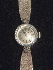 Vintage Ladies Rolex Cocktail Watch 14k White Gold
