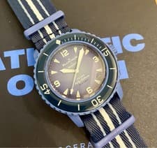 Blancpain x Swatch SO35A100 Automatic Diver Watch Limited Rare From Japan