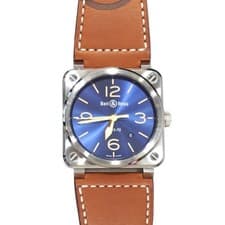 BELL & ROSS BR03-92 Blue Heritage Limited 120pcs BR0392-BUHE-ST Unused Watch
