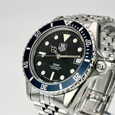 TAG Heuer 980.013 Professional 1000 Quartz Watch Black Dial 38mm Japan