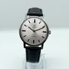 Omega Genève 135.070 Vintage 34mm Manual Wind Silver Dial Circa 1969 Dress Watch