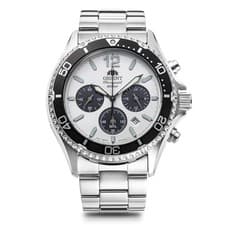 ORIENT Mako SOLAR PANDA Made in Japan Silver Bracelet Type RN-TX0203S