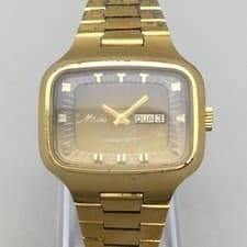 Vintage Mido Ocean Star Mens Watch 30mm TV Dial Day Date Swiss Manual Wind 6.25"