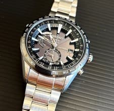 Seiko Astron GPS Solar 7X52-0AE0 Black Dial Men's Watch Working