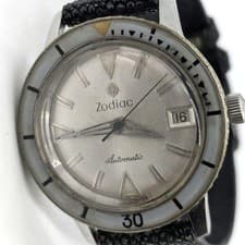 Zodiac Sea Wolf Automatic Vintage Diver 20ATM Silver Dial Date Swiss