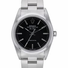 Rolex Air-King 14000M with 34mm Oystersteel case and Black dial. Excellent co...