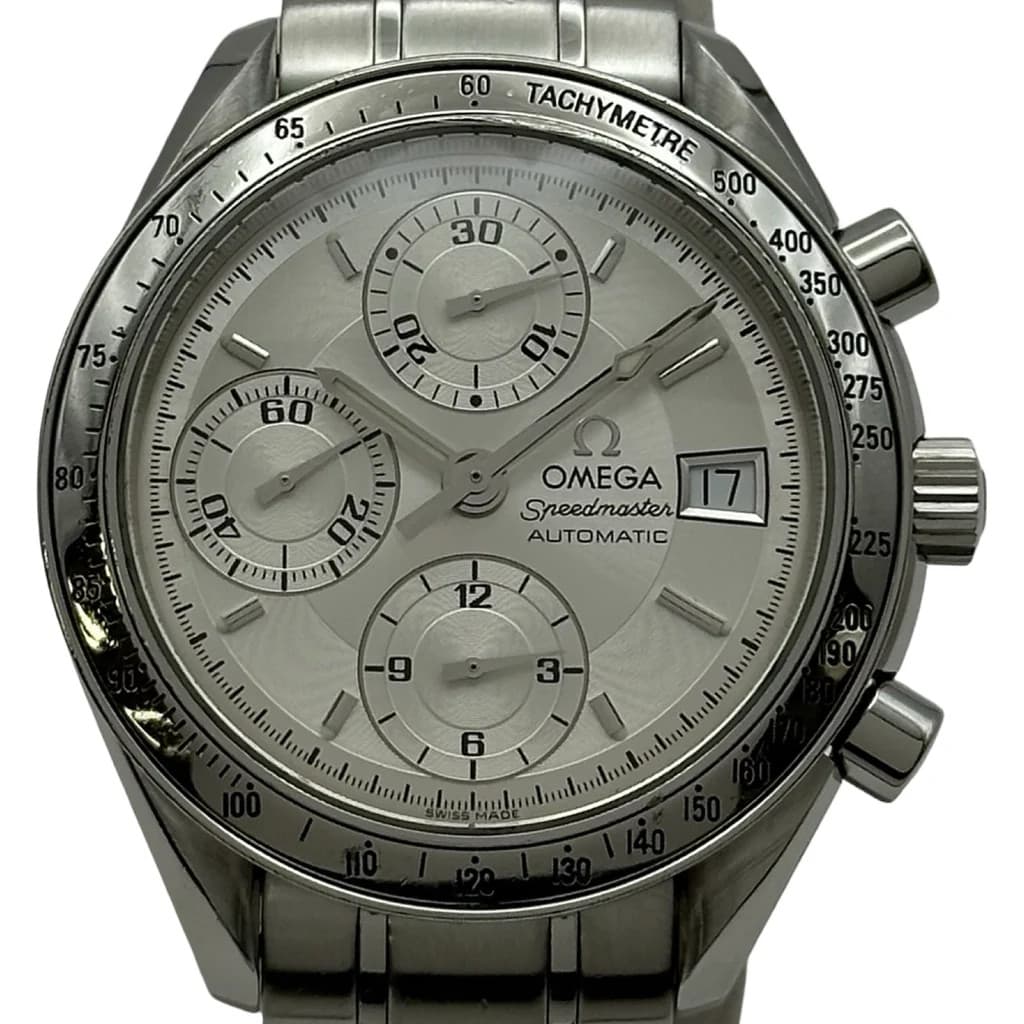 Omega Speedmaster Date 3513.30 Silver Stainless Steel Automatic Mens #OK1411