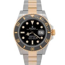 2020 PAPERS Rolex Submariner Date 41mm Ceramic BLACK Two-Tone 18K 126613 LN BOX
