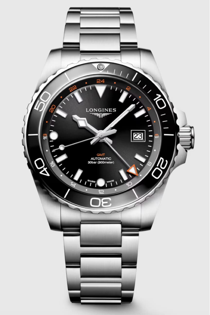 Longines Hydroconquest GMT 43 MM Automatic SS Black Dial Watch L38904566