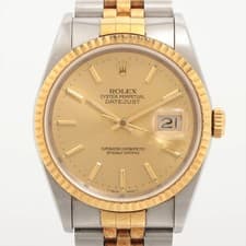 Rolex DATEJUST 36 16233 SS×YG SS×YG AT Champagne-Face 1 Extra Link