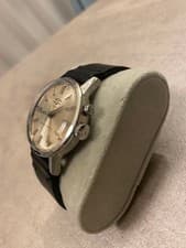 VULCAIN Watch Cricket Hand-Wound Alarm Stainless Steel Leather Men's Wristwatch