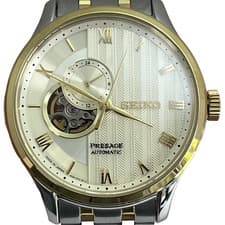 Seiko Presage SARY238 4R39-00W0 Automatic Open Heart Japan Watch Two-Tone #697B