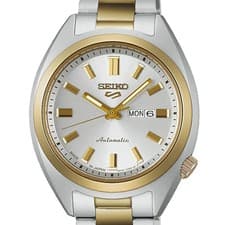 SEIKO 5 Sports SRRA012 SNXS Two-Tone Gold Silver 32mm Automatic New R8041062