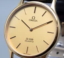 [Vintage] OMEGA De Ville 191.0130.1 Cal.1365 Quartz Push Crown Men's Watch JAPAN