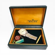 W/Box Rolex Datejust 36 mm Two Tone Champagne Buckley Jubilee Watch 16013 1979
