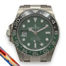 Rolex GMT Master II 126729VTNR Green White Gold Men's Watch