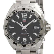 TAG HEUER Formula 1 Stainless Steel Quartz Mens Watch WAZ1112 Polished BF587584