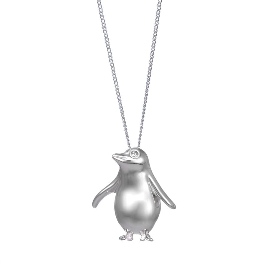 TIFFANY&CO. Penguin Pendant Necklace Sterling Silver 925 Ex+