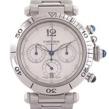Cartier Pasha Chronograph W31030H3 SS Automatic