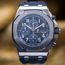 Audemars Piguet Royal Oak Offshore Chrono 42mm Steel Batman AP 26470ST Full Set