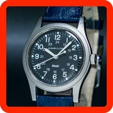 SERVICED Vintage [MINT] HAMILTON KHAKI 9415A Black Dial Hand Wind Men Watch