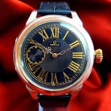 Vintage Marriage Watch Men's Wristwatch Swiss Made Black  Dial Serviced
