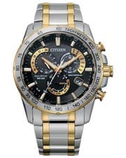 NEW CITIZEN ECO DRIVE PCAT ATOMIC CHRONOGRAPH PERPETUAL CAL. WATCH CB5894-50E